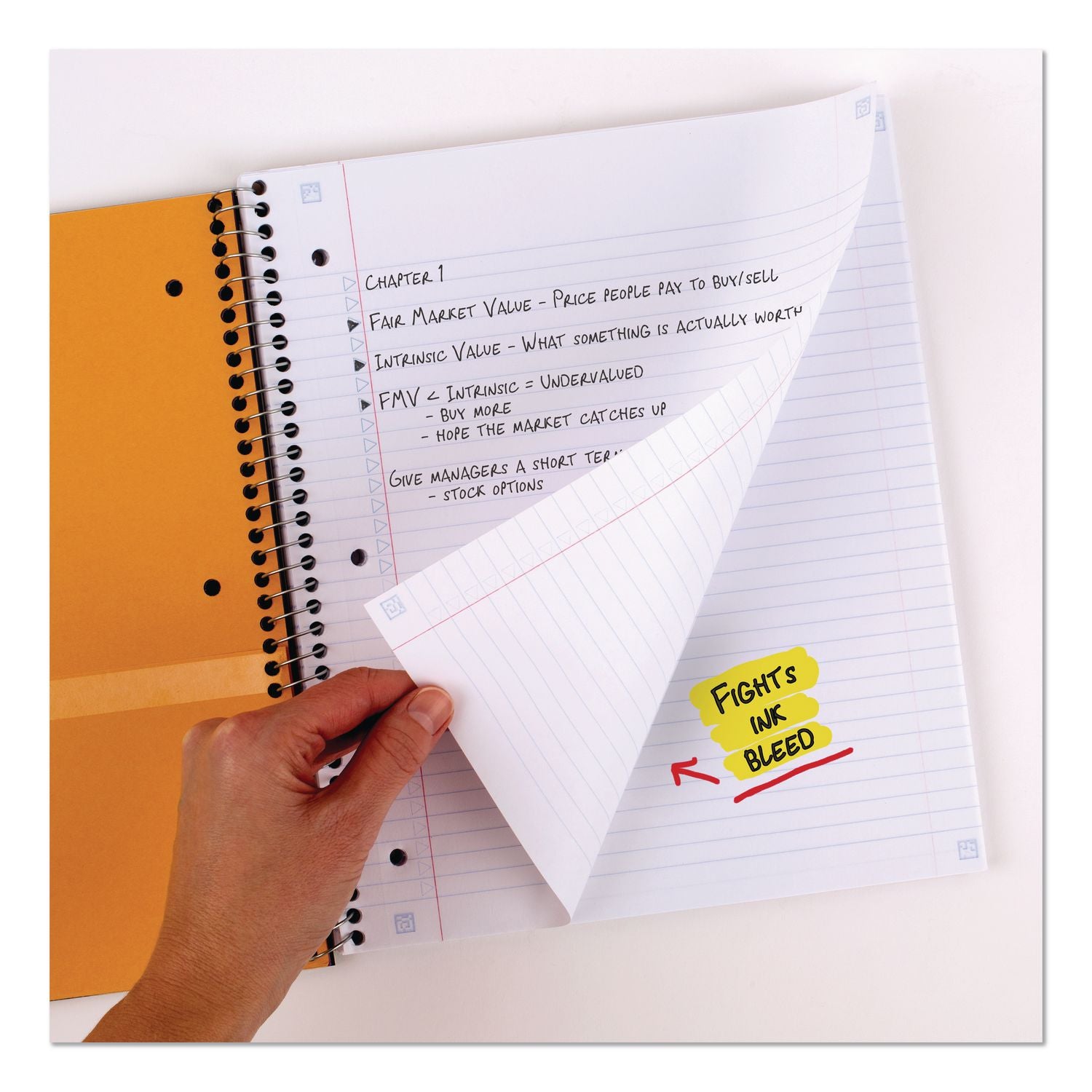 Five Star Wirebound Notebook - 1 Subject(s) - 100 Pages - Wire Bound - College Ruled - Letter - 8 1/2" x 11" - Blue Cover - Double Sided Sheet, Durable, Water Resistant, Wear Resistant, Tear Proof, Spill Resistant, Pocket, Opaque - 1 Each