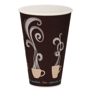 Thermoguard Insulated Paper Hot Cups, 16 Oz, Steam Print, 600/carton