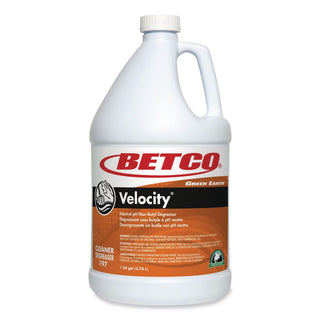 Green Earth Velocity Degreaser - Ready-To-Use - 128 fl oz (4 quart) - Fresh Scent - 4 / Carton - Butyl-free - Dark Orange