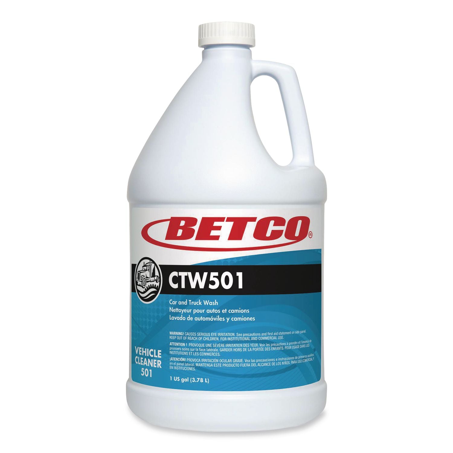 Betco CTW501 Car & Truck Wash - For Car, Truck - 1 gal - Streak-free - 1 Each - Yellow Green