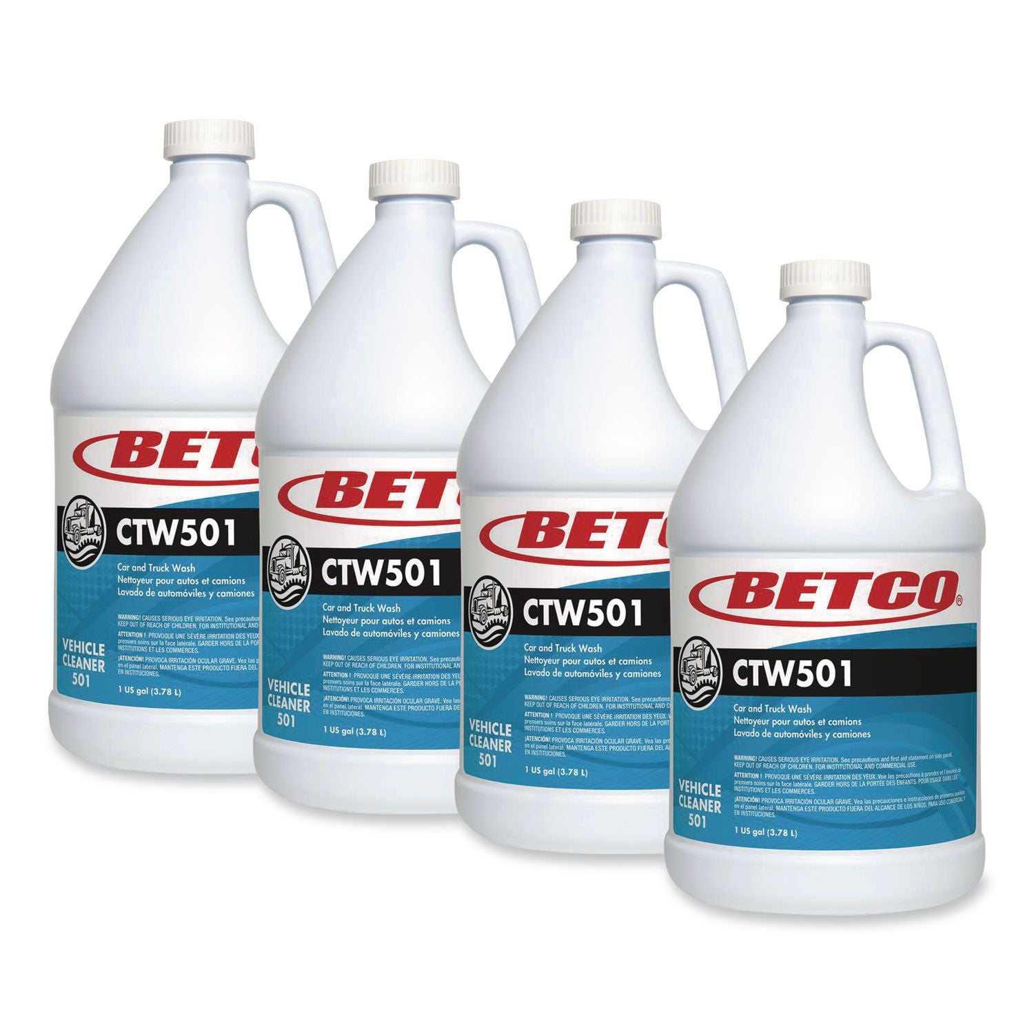 Betco CTW501 Car & Truck Wash - For Car, Truck - 1 gal - Streak-free - 1 Each - Yellow Green