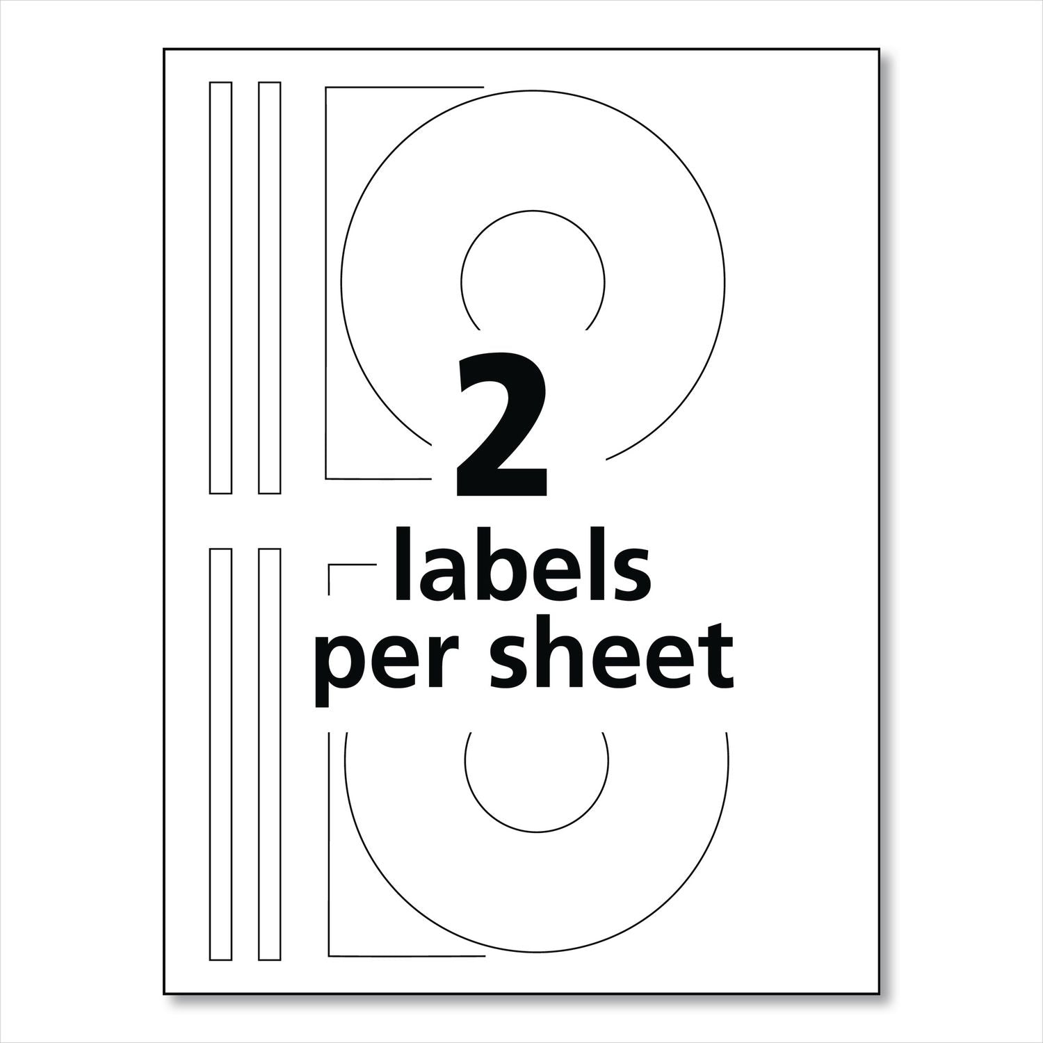 Laser CD Labels, Matte White, 100/Pack