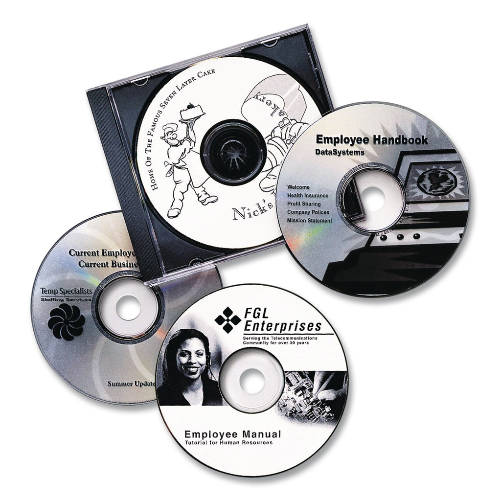 Laser CD Labels, Matte White, 100/Pack