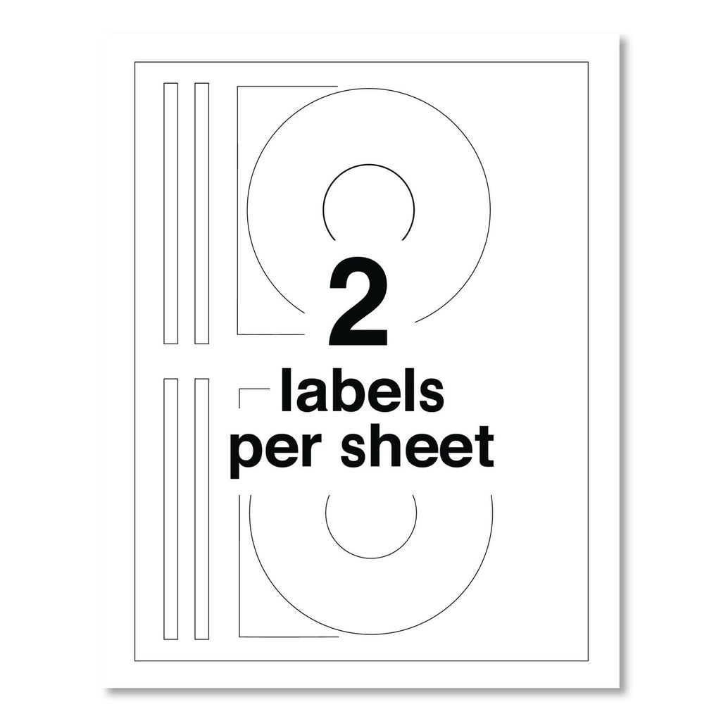 Laser CD Labels, Matte White, 50/Pack