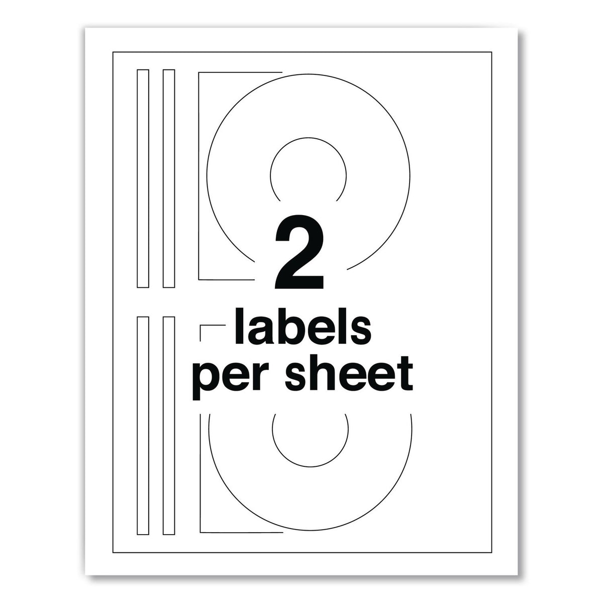 Laser CD Labels, Matte White, 30/Pack