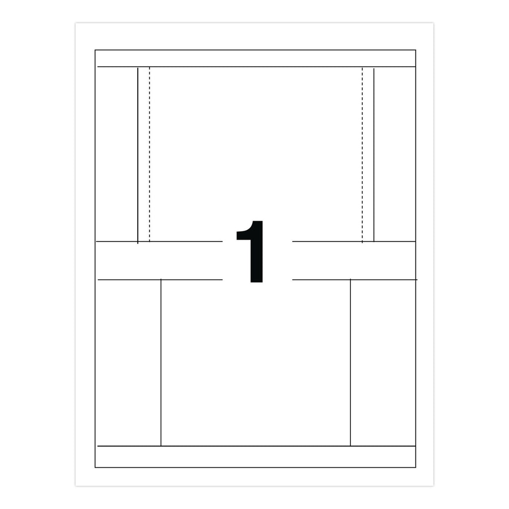 Inkjet CD/DVD Jewel Case Inserts, Matte White, 20/Pack