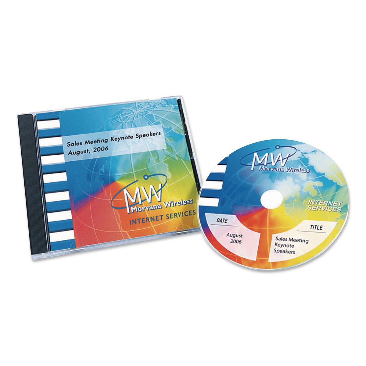 Inkjet Full-Face CD Labels, Matte White, 40/Pack