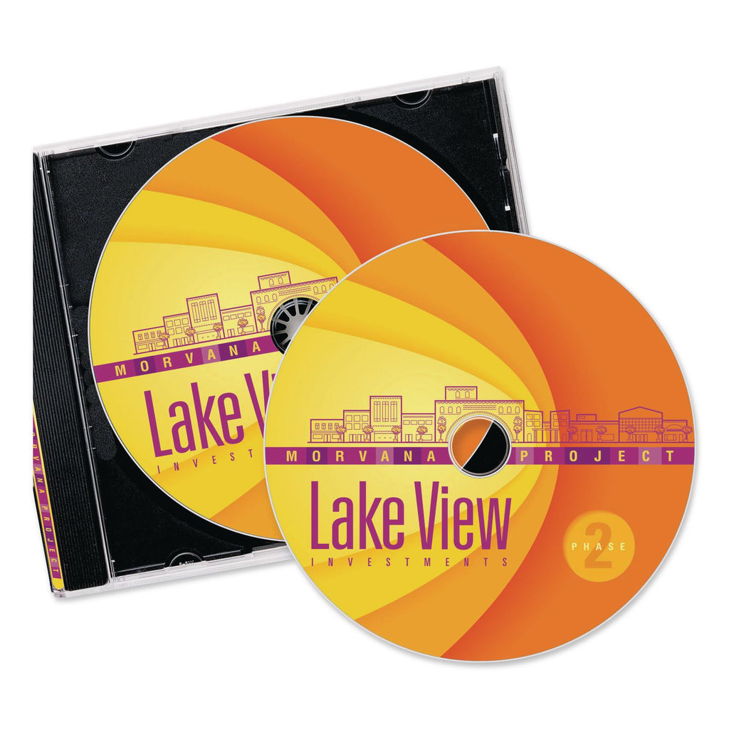 Inkjet Full-Face CD Labels, Matte White, 40/Pack