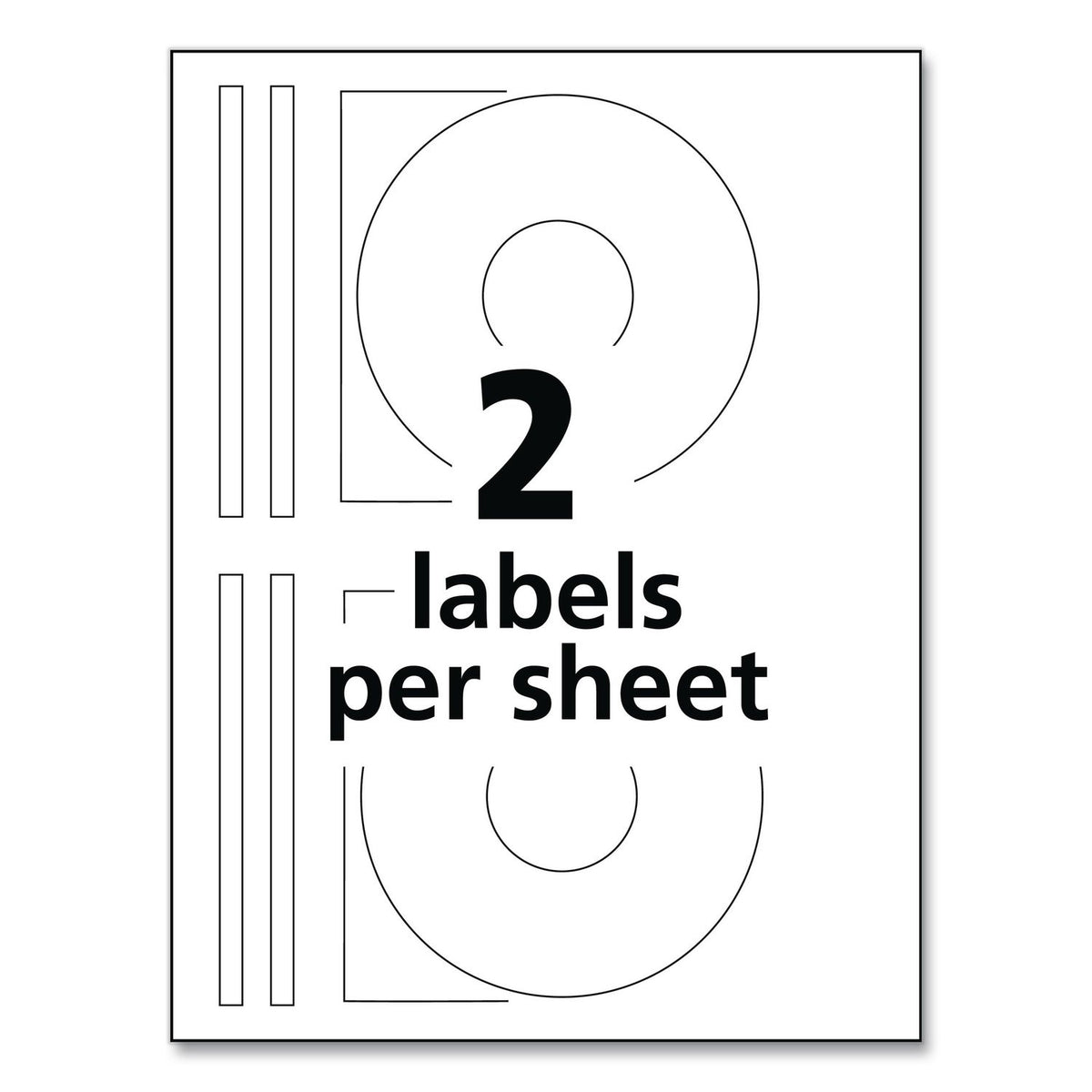 Laser CD Labels, Matte White, 250/Pack