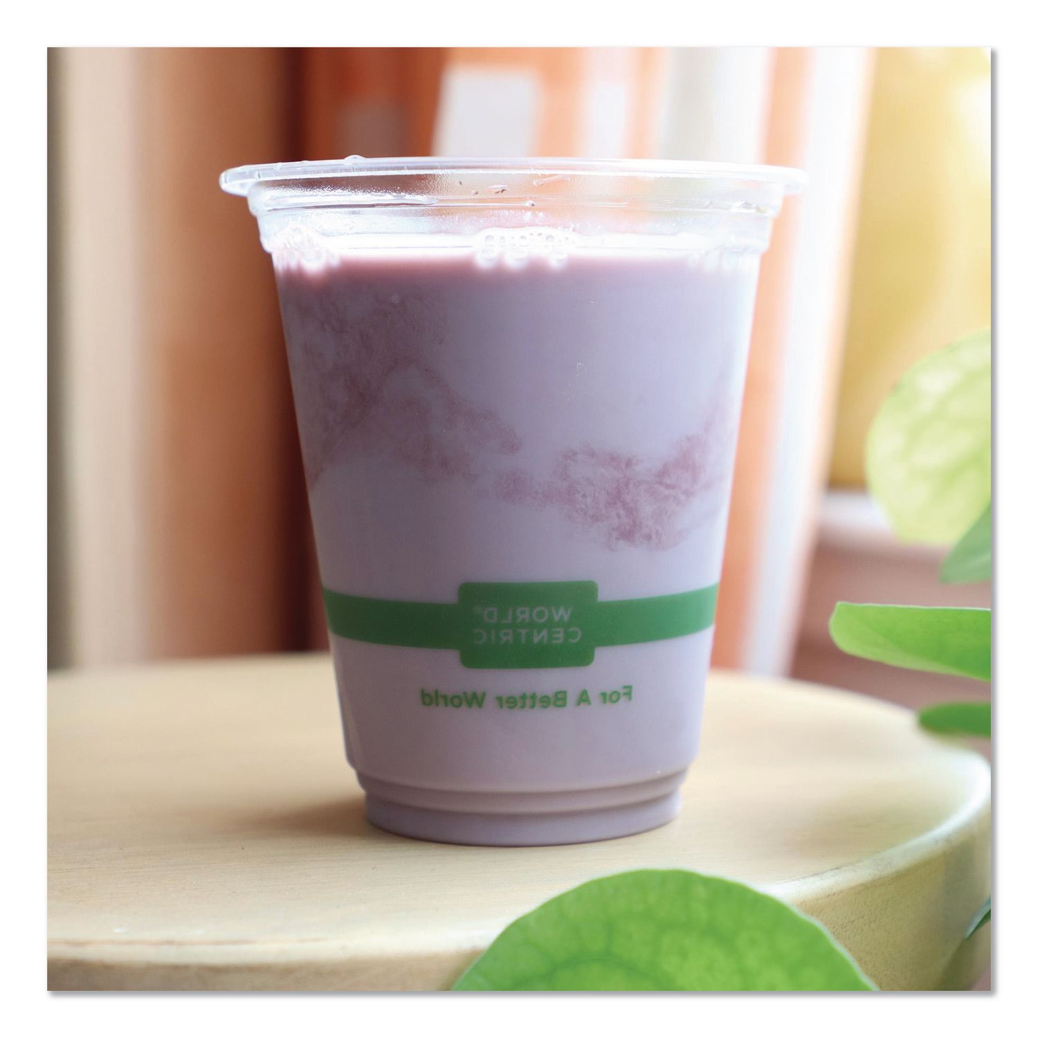 PLA Clear Cold Cups, 12 oz, Clear, 1,000/Carton