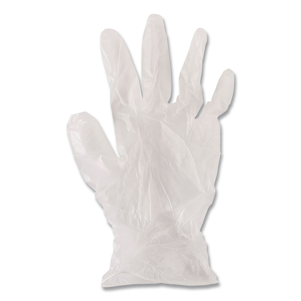 Exam Vinyl Gloves, Powder/Latex-Free, 3 3/5 mil, Clear, X-Large, 100/Box
