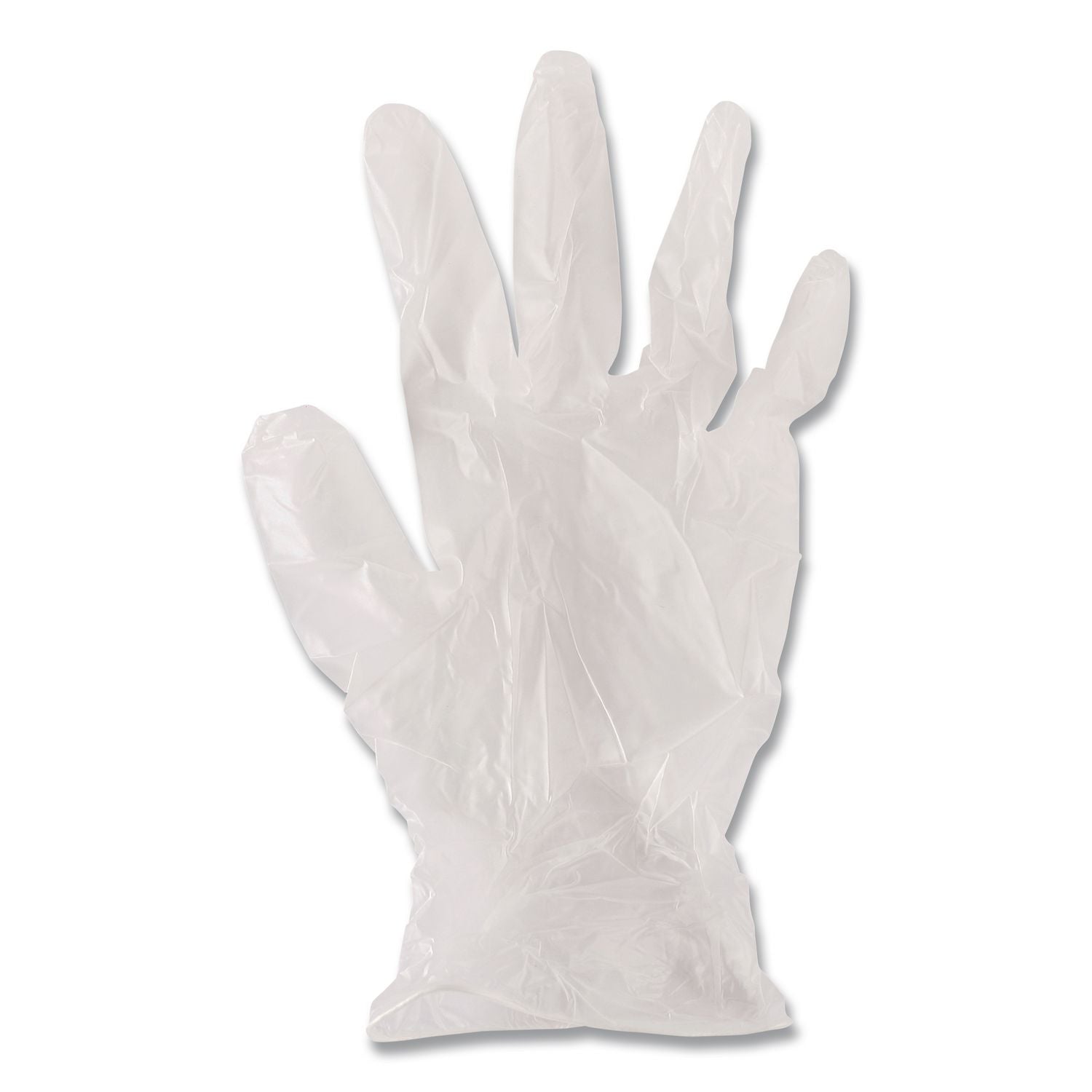 Exam Vinyl Gloves, Powder/Latex-Free, 3 3/5 mil, Clear, X-Large, 100/Box