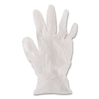 Exam Vinyl Gloves, Clear, X-Large, 3 3/5 mil, 100/Box, 10 Boxes/Carton
