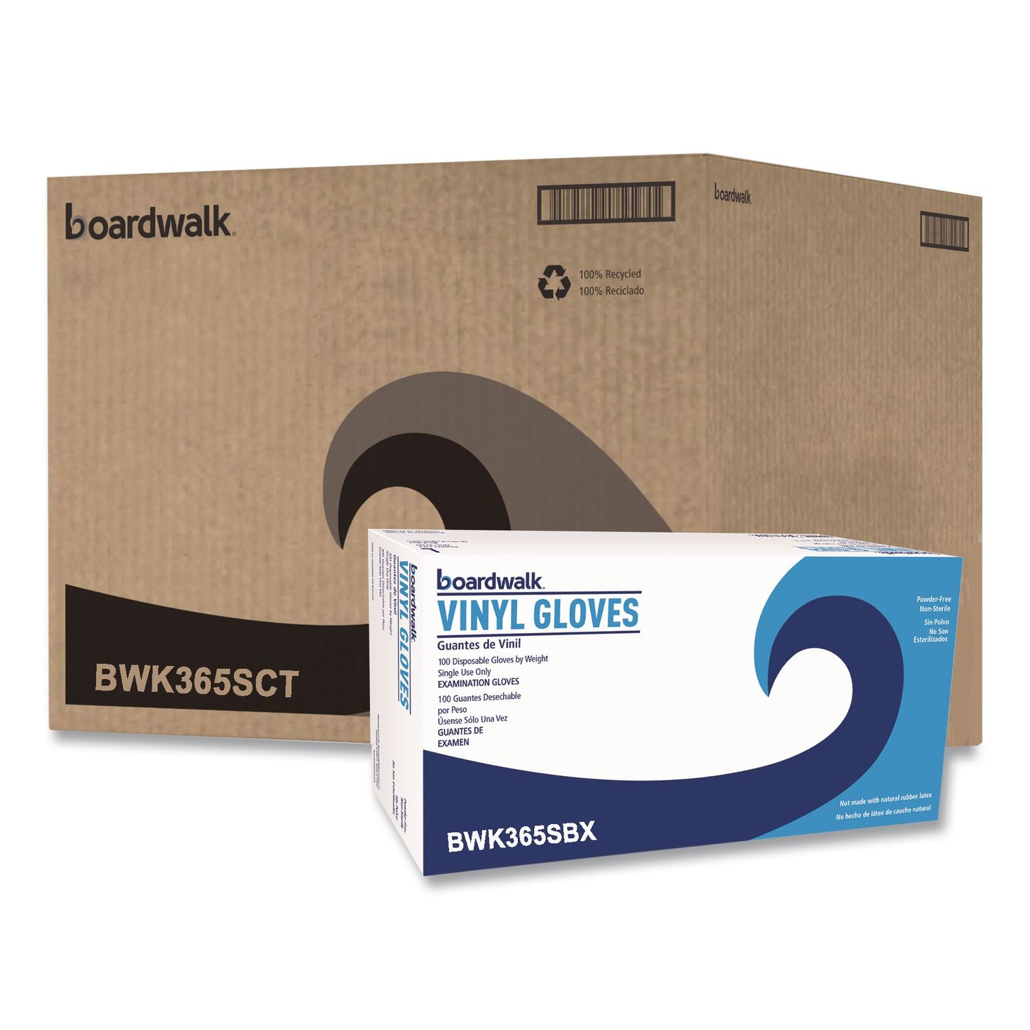 General Purpose Vinyl Gloves, Powder/Latex-Free, 2.6 mil, Small, Clear, 100/Box, 10 Boxes/Carton