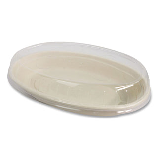 Fiber Bowls, Burrito Bowl, 24 oz, 8 x 5.3 x 1.6, Natural, Paper, 400/Carton