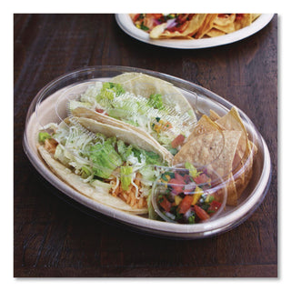 Fiber Bowls, Burrito Bowl, 24 oz, 8 x 5.3 x 1.6, Natural, Paper, 400/Carton