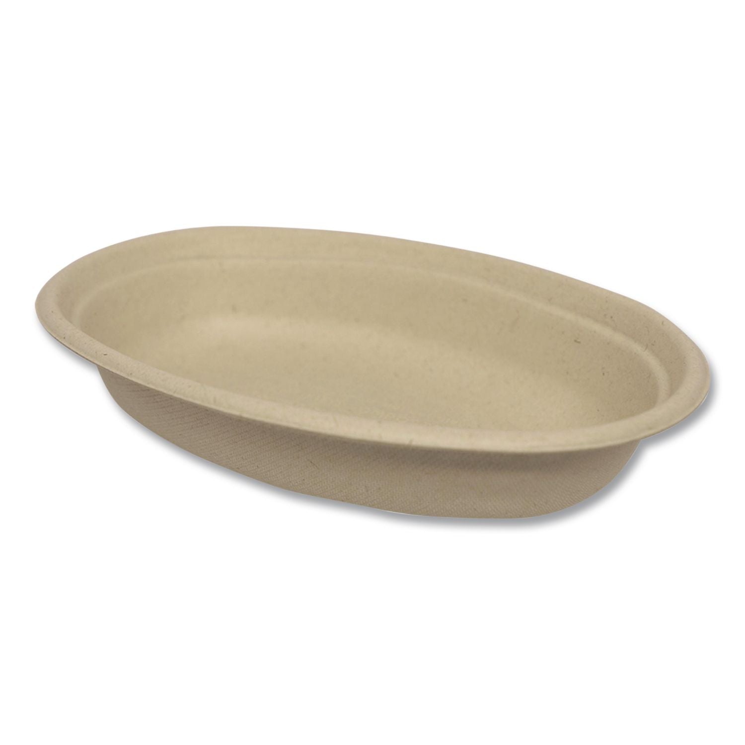 Fiber Bowls, Burrito Bowl, 24 oz, 8 x 5.3 x 1.6, Natural, Paper, 400/Carton