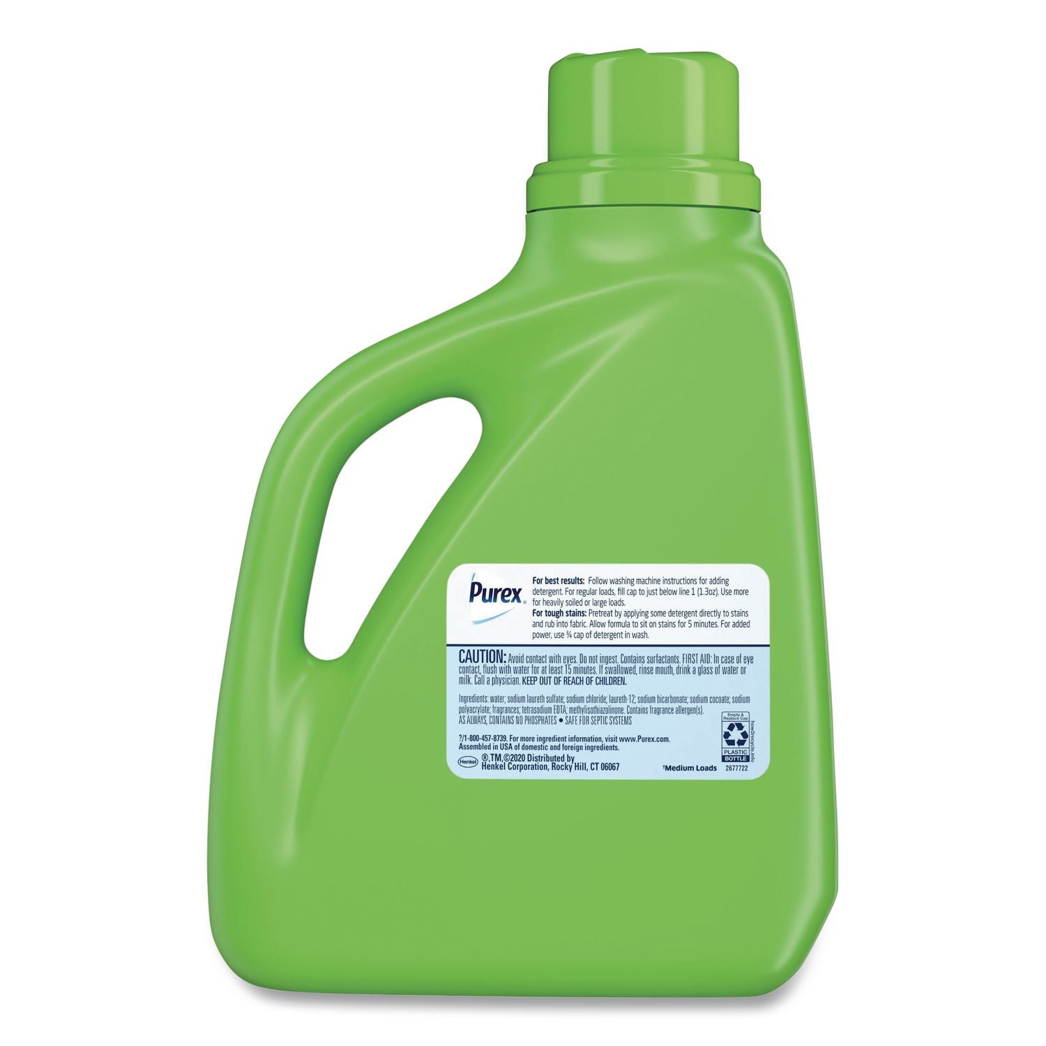 Ultra Natural Elements HE Liquid Detergent, Linen and Lilies, 75 oz Bottle, 6/Carton
