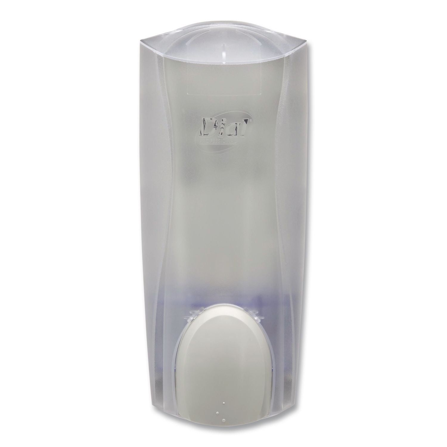 Dial Sensitive Skin Antimicrobial Hand Soap - Manual - 1.06 quart Capacity - Antimicrobial, Locking Mechanism, Vandal Resistant, Push Button - Ice - 1Each