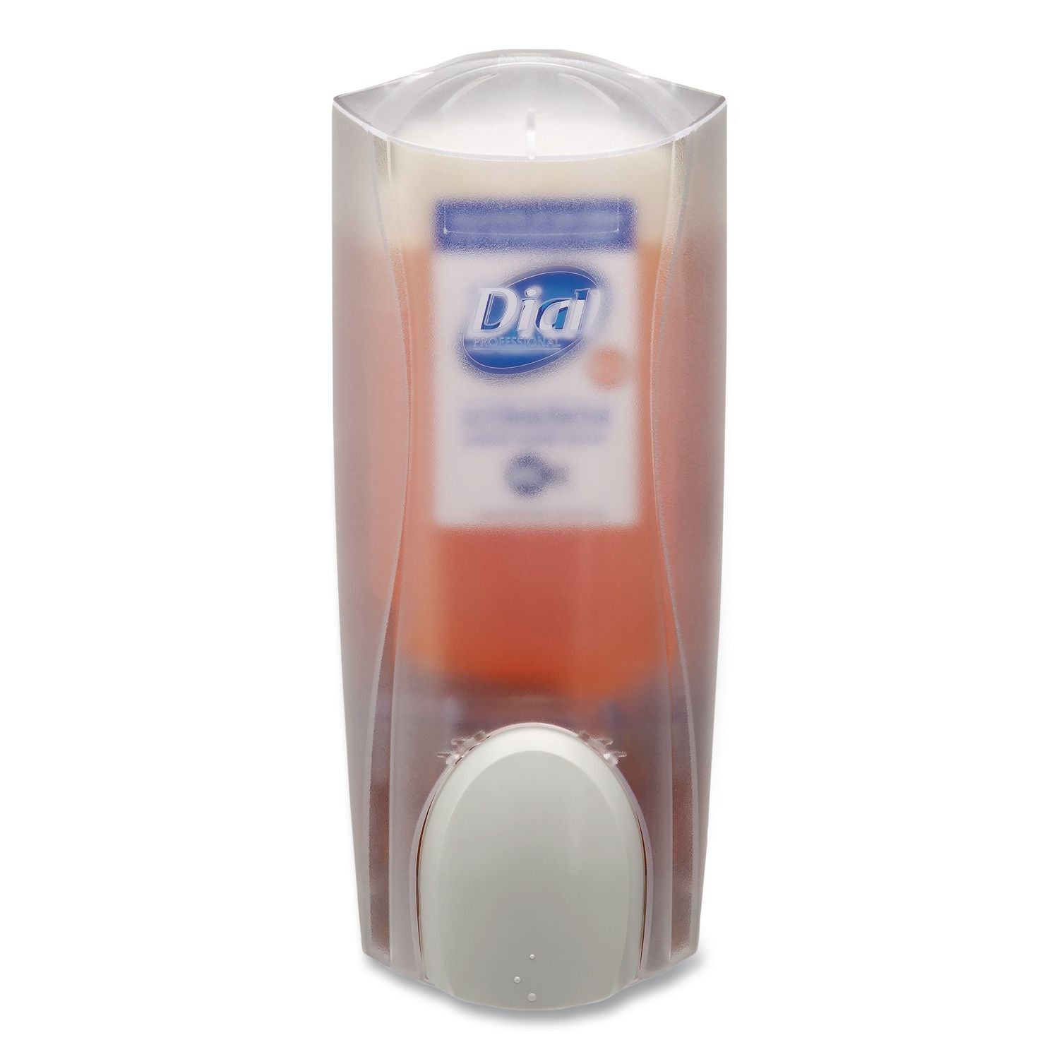 Dial Sensitive Skin Antimicrobial Hand Soap - Manual - 1.06 quart Capacity - Antimicrobial, Locking Mechanism, Vandal Resistant, Push Button - Ice - 1Each