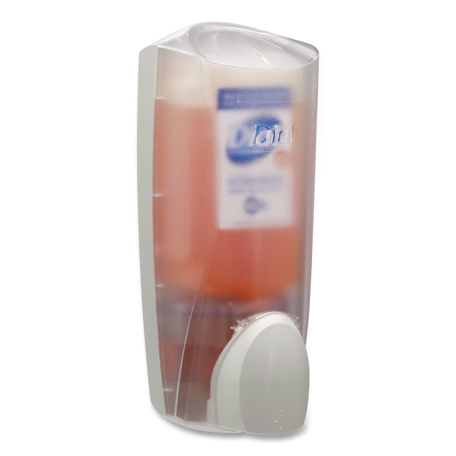 Dial Sensitive Skin Antimicrobial Hand Soap - Manual - 1.06 quart Capacity - Antimicrobial, Locking Mechanism, Vandal Resistant, Push Button - Ice - 1Each