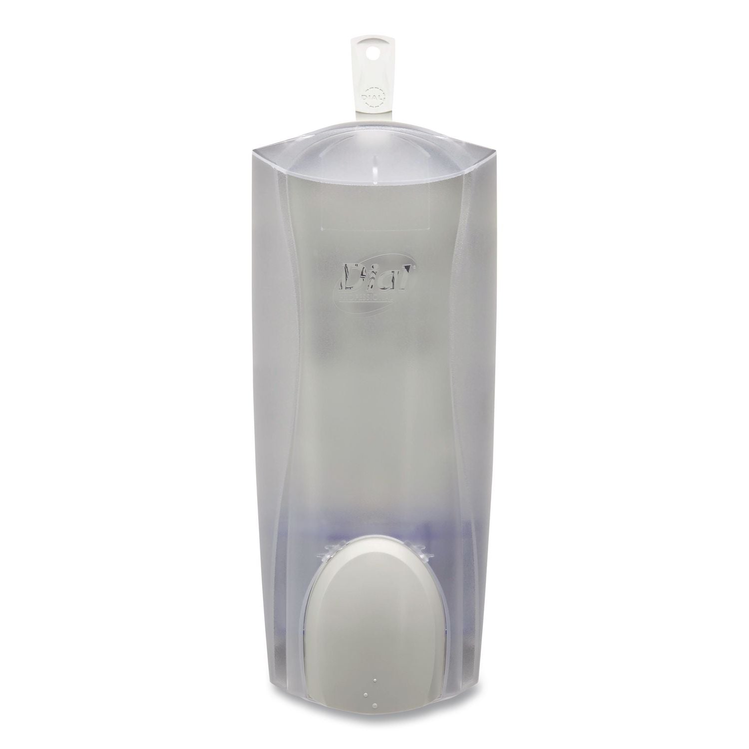 Dial Sensitive Skin Antimicrobial Hand Soap - Manual - 1.06 quart Capacity - Antimicrobial, Locking Mechanism, Vandal Resistant, Push Button - Ice - 1Each