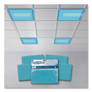 Educational Insights Square Fluorescent Light Filters (Tranquil Blue) - 1 Each