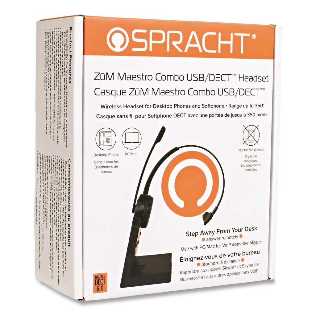 ZuM Maestro SPT-HS2020 Monaural Over The Head Headset, Black