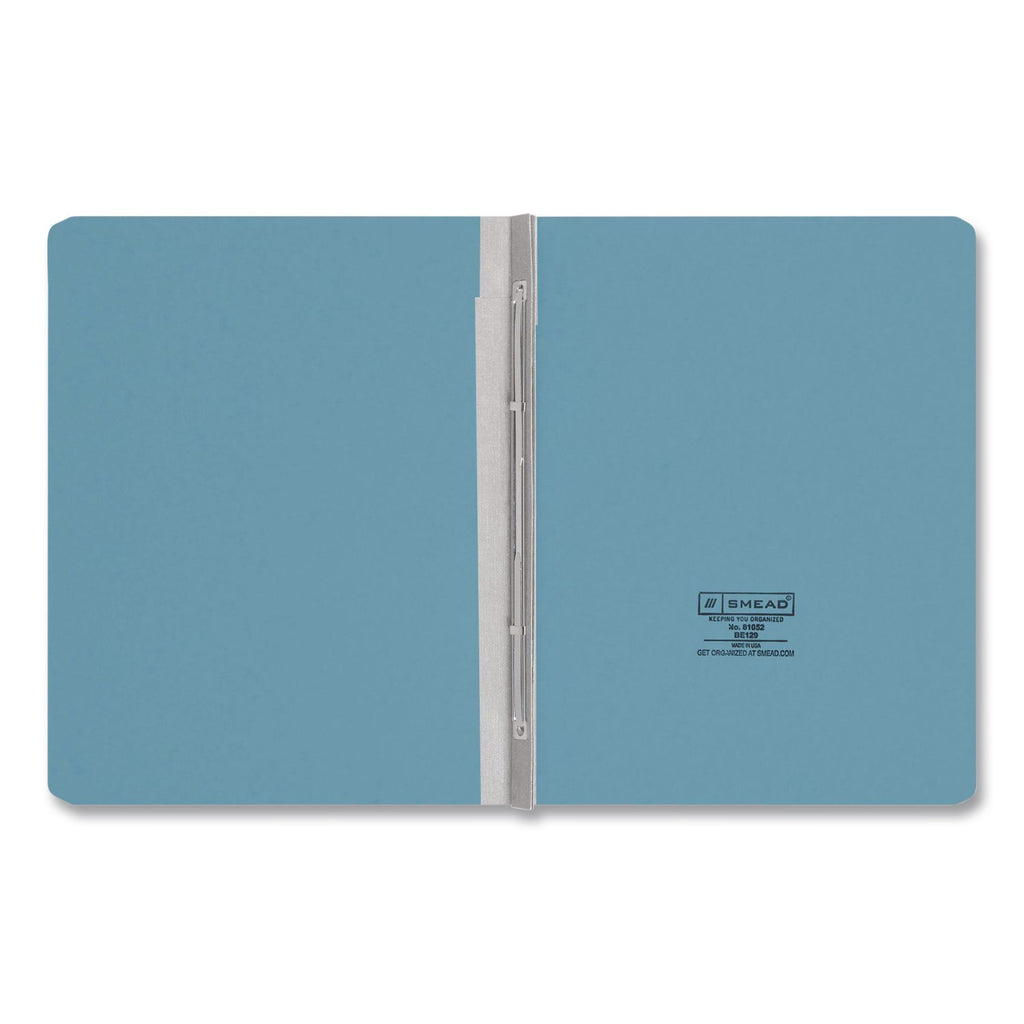 Prong Fastener Premium Pressboard Report Cover, Two-Piece Prong Fastener, 3" Capacity, 8.5 x 11, Blue/Blue