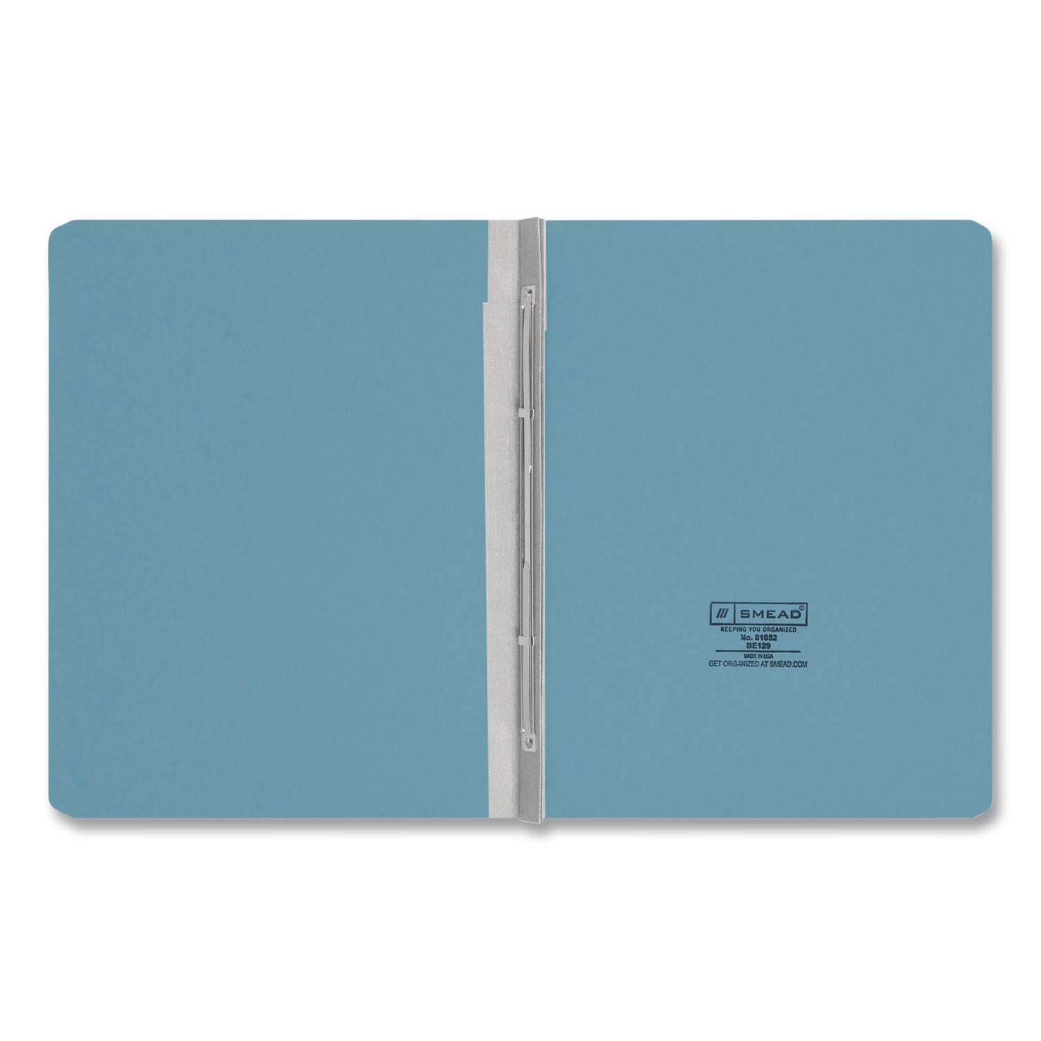 Prong Fastener Premium Pressboard Report Cover, Two-Piece Prong Fastener, 3" Capacity, 8.5 x 11, Blue/Blue