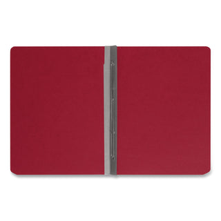 Prong Fastener Premium Pressboard Report Cover, Two-Piece Prong Fastener, 3" Capacity, 8.5 x 11, Bright Red/Bright Red