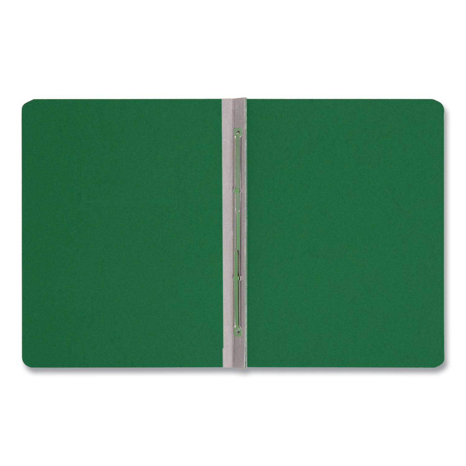 Prong Fastener Premium Pressboard Report Cover, Two-Piece Prong Fastener, 3" Capacity, 8.5 x 11, Green/Green