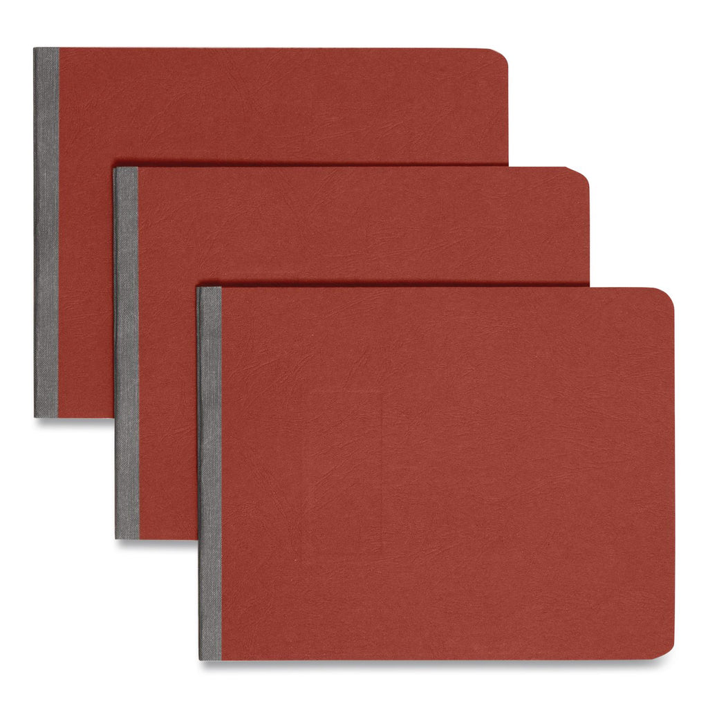 Prong Fastener Premium Pressboard Report Cover, Two-Piece Prong Fastener, 2" Capacity, 8.5 x 11, Red/Red