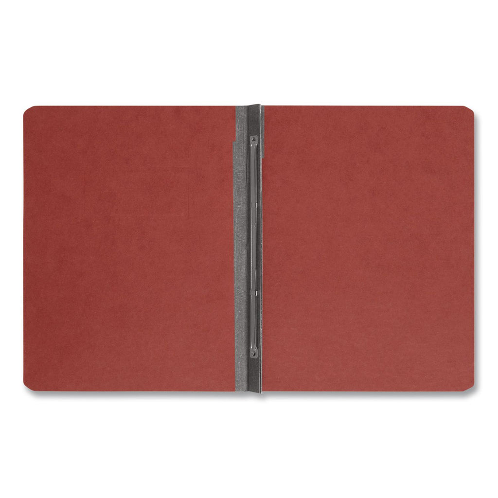 Prong Fastener Premium Pressboard Report Cover, Two-Piece Prong Fastener, 3" Capacity, 8.5 x 11, Red/Red