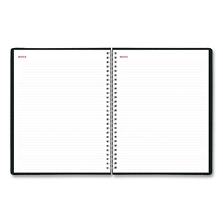 Essential Collection Weekly Appointment Book in Columnar Format, 11 x 8.5, Black Cover, 12-Month (Jan to Dec): 2024