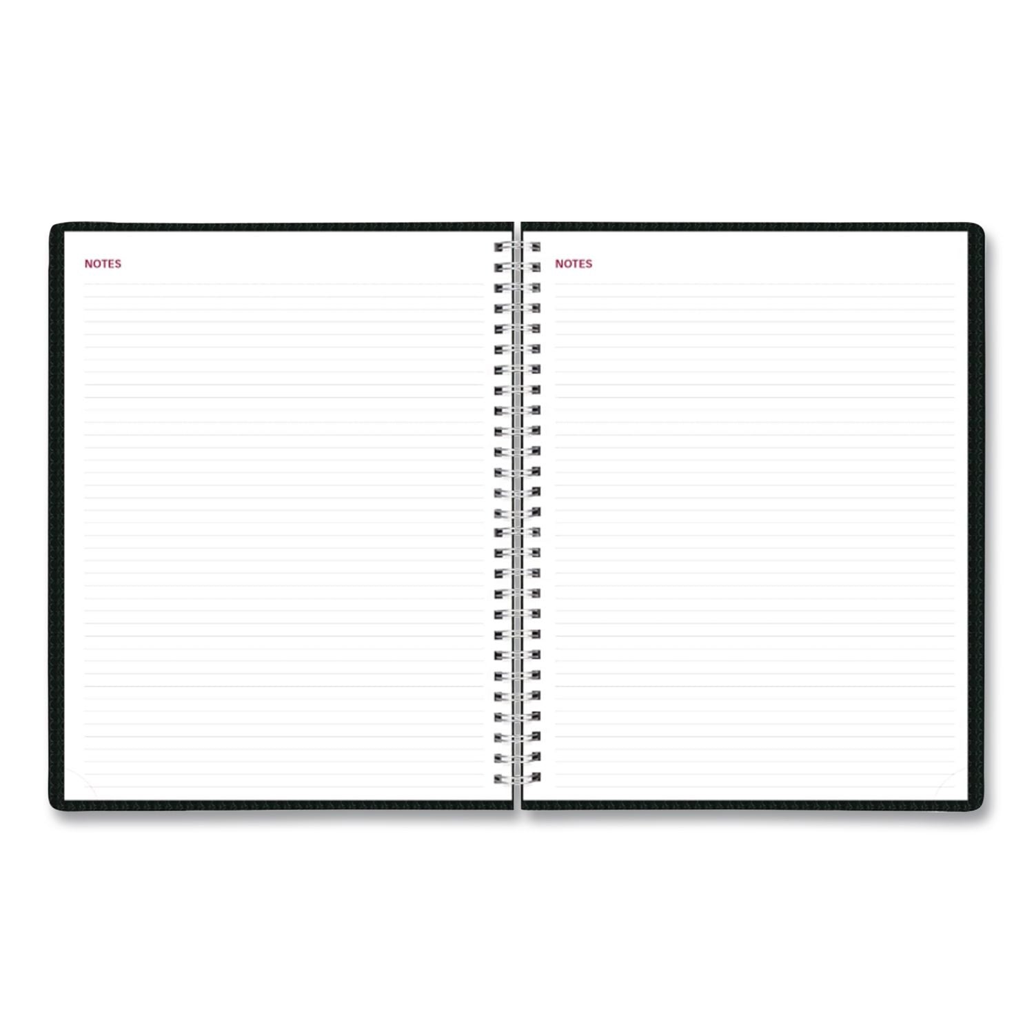 Essential Collection Weekly Appointment Book in Columnar Format, 11 x 8.5, Black Cover, 12-Month (Jan to Dec): 2024