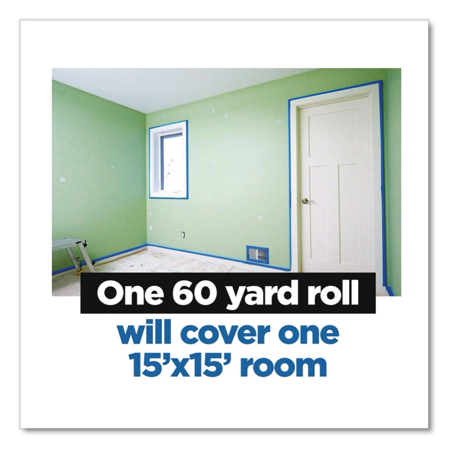 Original Multi-Surface Painter's Tape, 3" Core, 0.70" x 60 yds, Blue