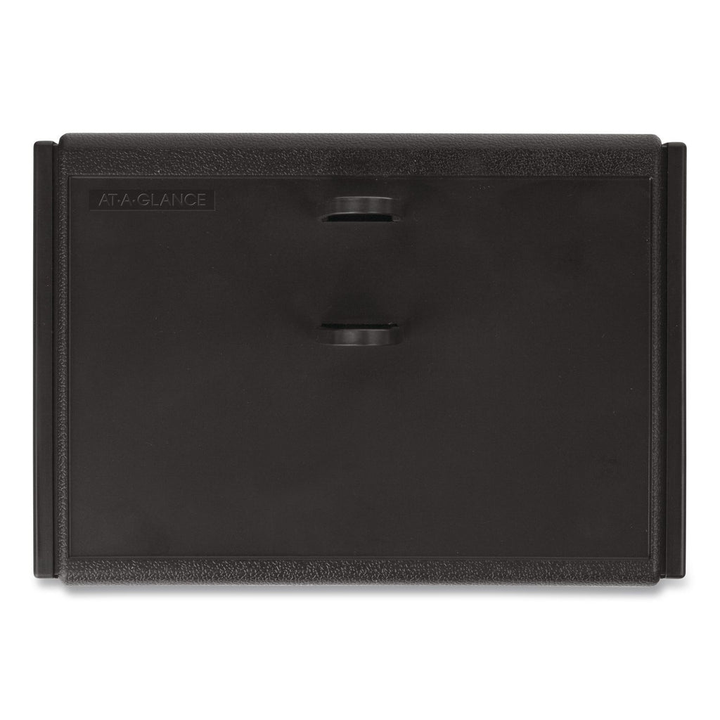 Desk Calendar Base for Loose-Leaf Refill, 3 x 3.75, Black