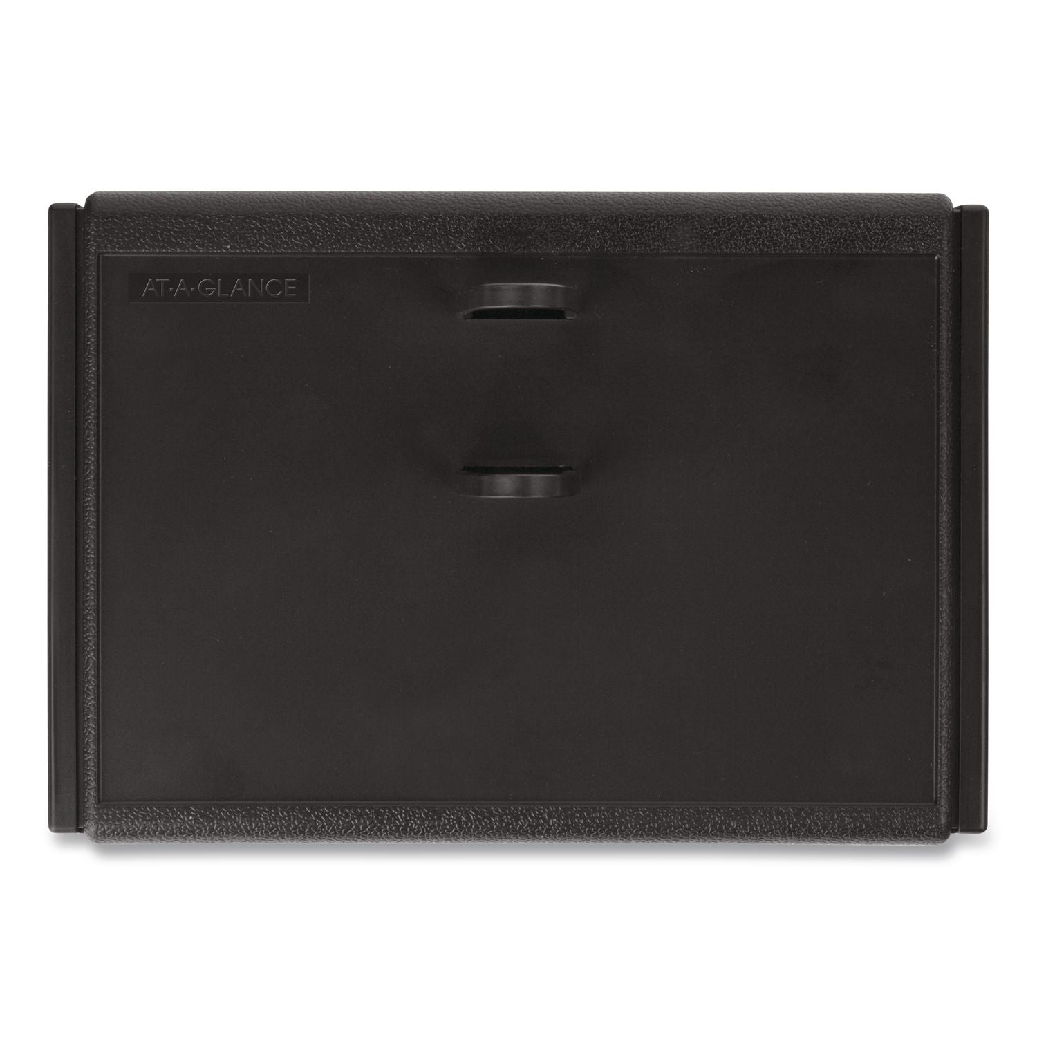 Desk Calendar Base for Loose-Leaf Refill, 3 x 3.75, Black