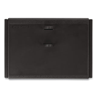 Desk Calendar Base for Loose-Leaf Refill, 3 x 3.75, Black
