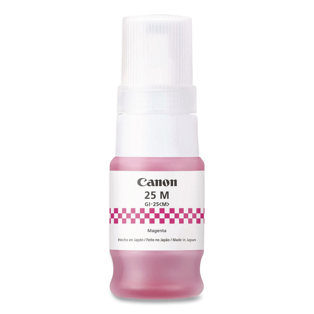 Canon GI-25 Ink Bottles - Inkjet - Magenta - 3000 Pages - 37 mL - 1 Each