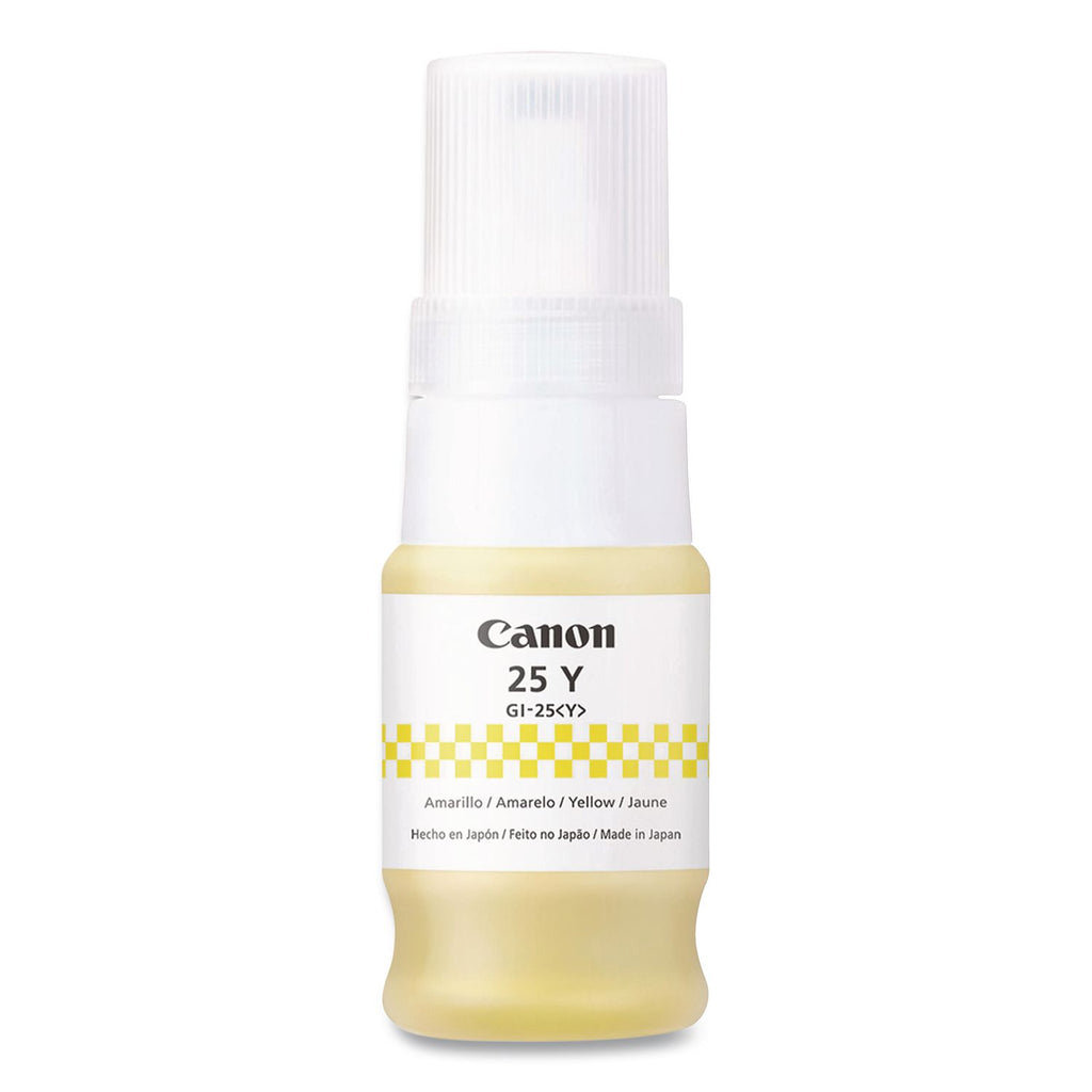 Canon GI-25 Ink Bottles - Inkjet - Yellow - 3000 Pages - 37 mL - 1 Each