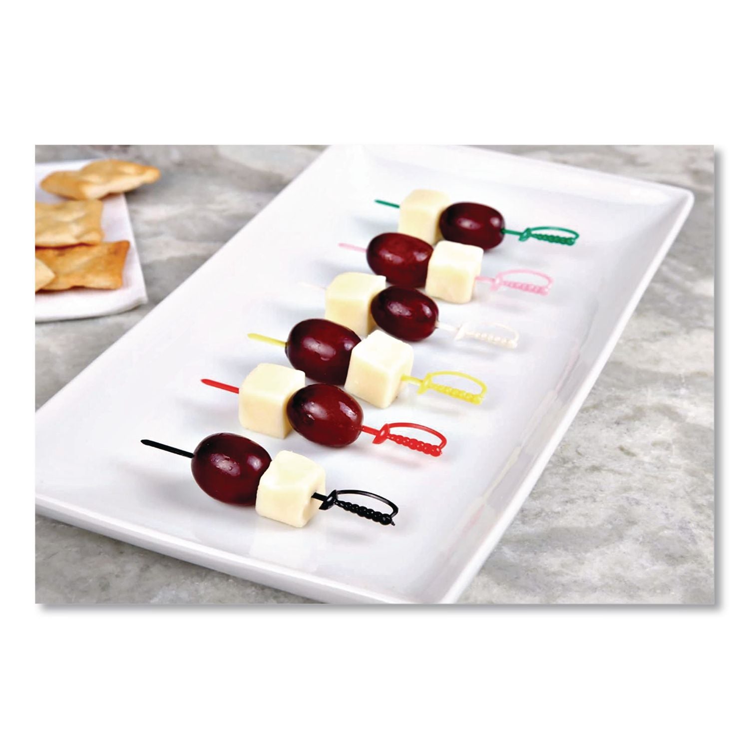 Sword Picks, 3.25", Assorted Colors, 10,000/Carton
