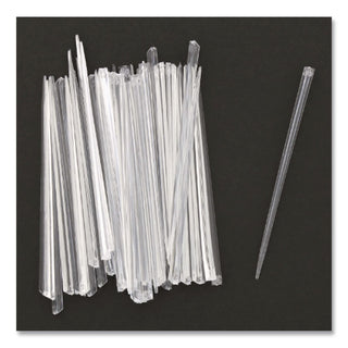 Prism Picks, 4", Clear, 500/Box, 5 Boxes/Carton