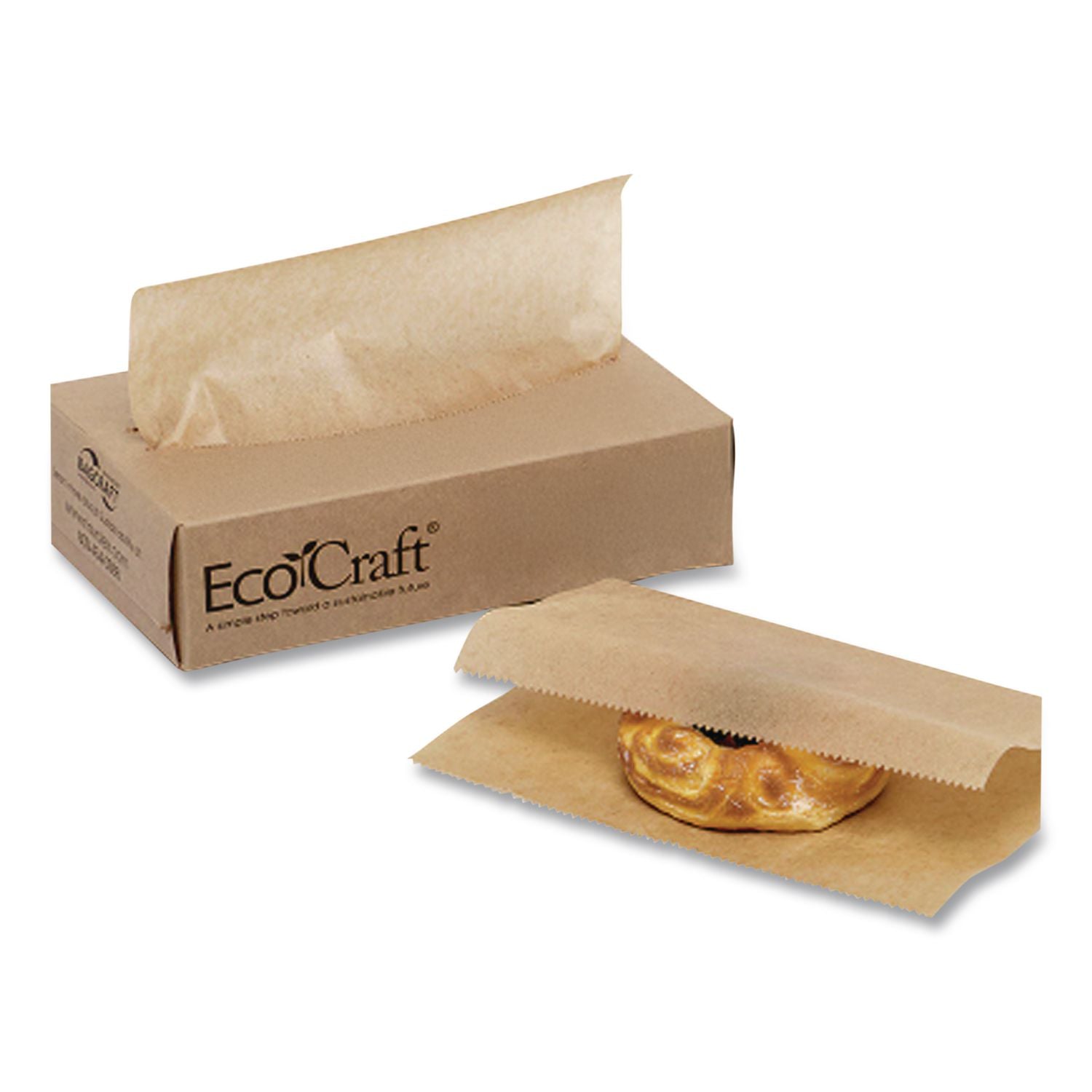 EcoCraft Interfolded Dry Wax Deli Sheets, 6 x 10.75, Natural, 1,000/Box, 10 Boxes/Carton
