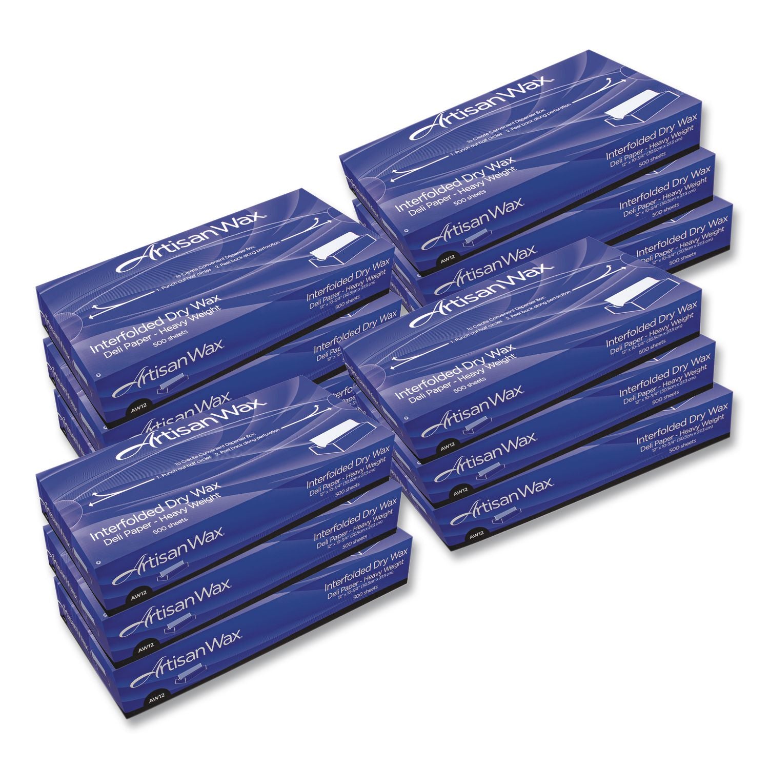 Dry Wax Paper, 8 x 10.75, White, 500/Box, 12 Boxes/Carton
