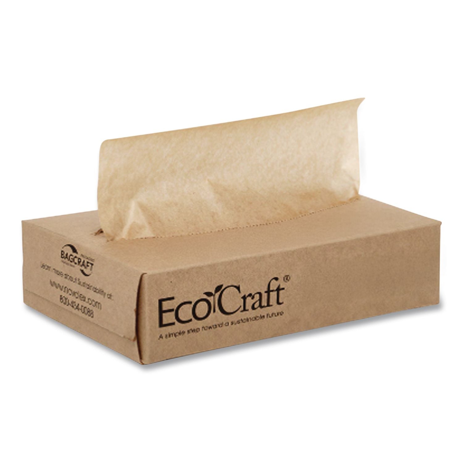 EcoCraft Interfolded Soy Wax Deli Sheets, 10 x 10.75, 500/Box, 12 Boxes/Carton