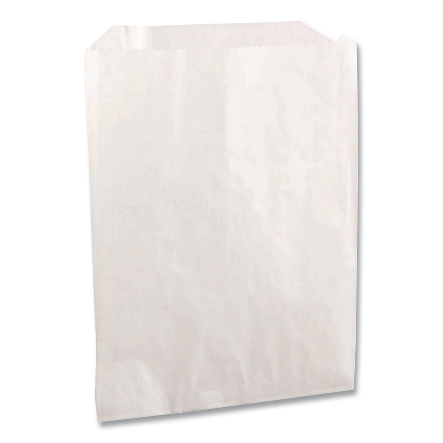 Grease-Resistant Single-Serve Bags, 6" x 6.5", White, 2,000/Carton