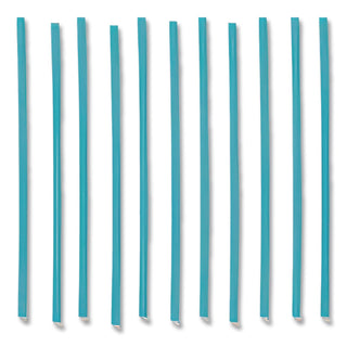 Marine Biodegradable Stir Straws, 5", PHA, Ocean Blue, 1,000/Box, 6 Boxes/Carton