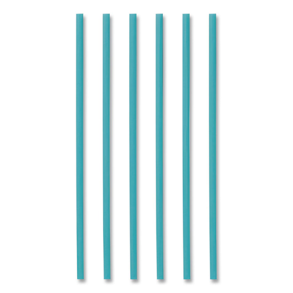Marine Biodegradable Straws, 10.25", PHA, Ocean Blue, Wrapped, 250/Box, 8 Boxes/Carton